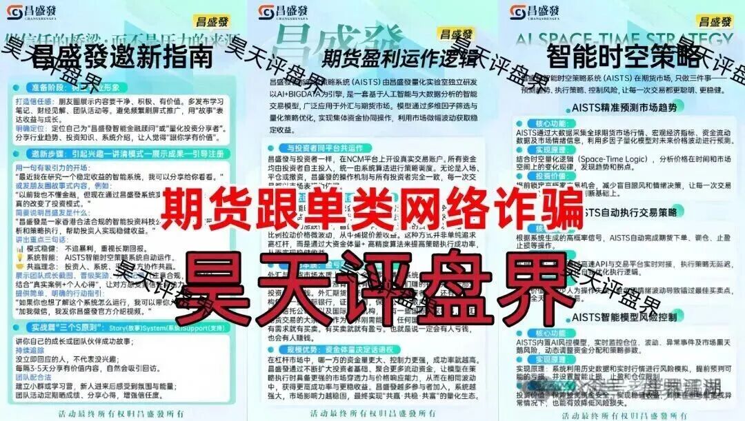 昌盛发期货NCM平台跟单类资金盘骗局，多个团队被单割，高度预警，崩盘在即！